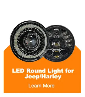 LED Round Light for Jeep Harley