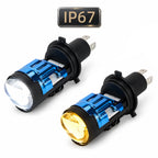 Blue Mini Bi LED Projector Headlight H22