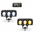 Triple-Lens Black LED Driving Light S103
