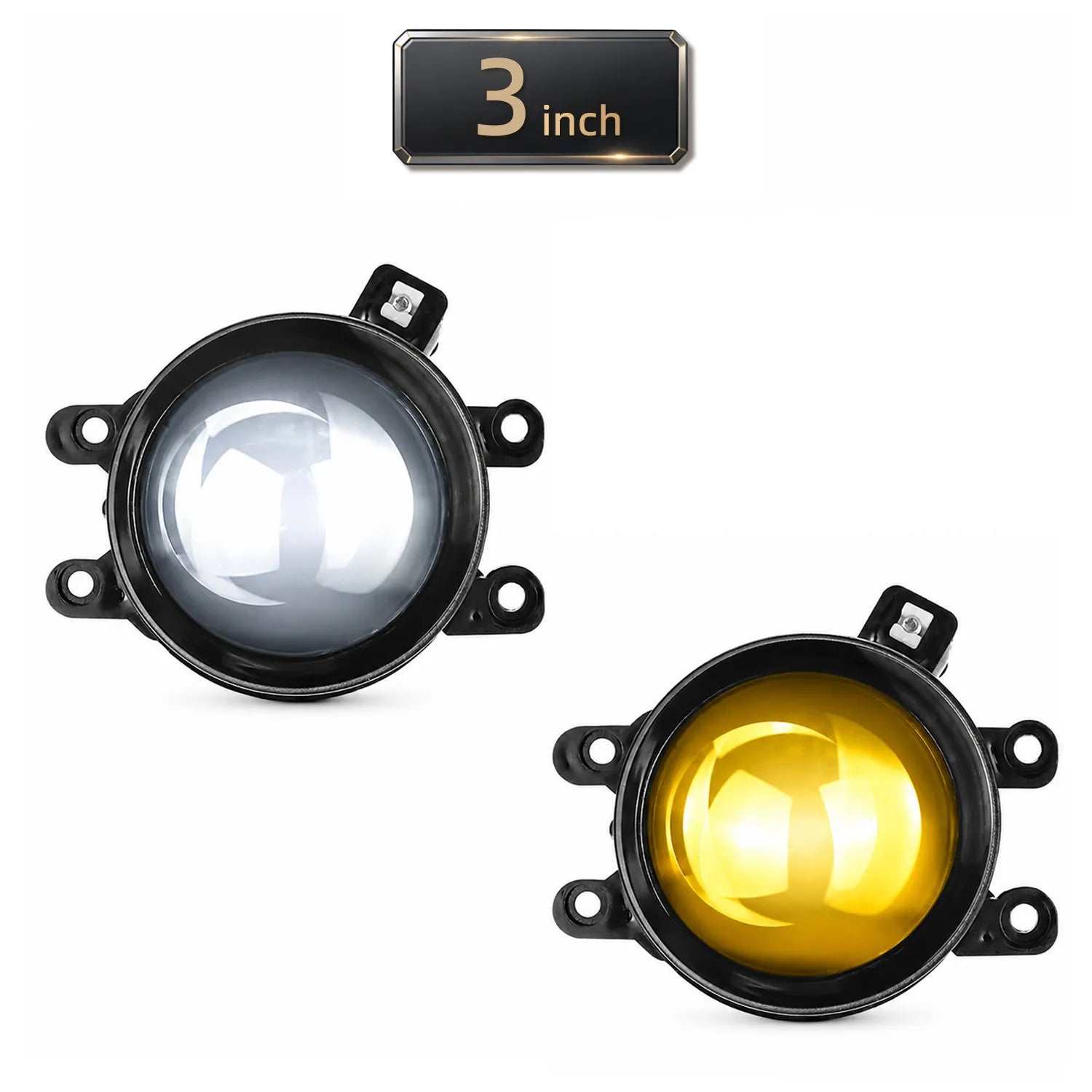 3 Inch Dual Color LED Projector Lens Fog Light J05