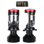 Red Mini Bi LED Projector Headlight H16