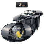 2 Inch Black Oval Dual Lens LED Fog Light J37-Laser
