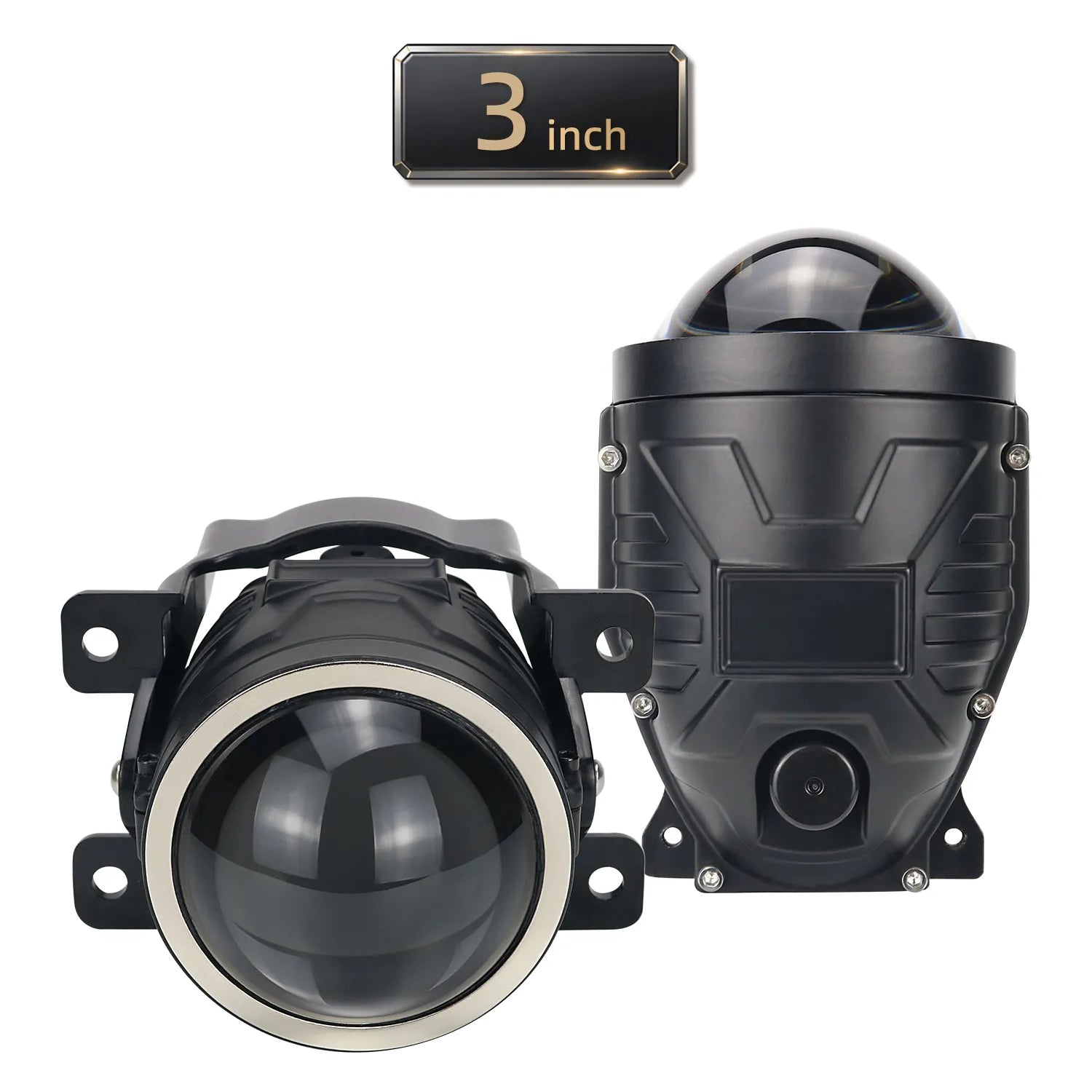 3 Inch Silver Bezel Round Projector Fog Light J100