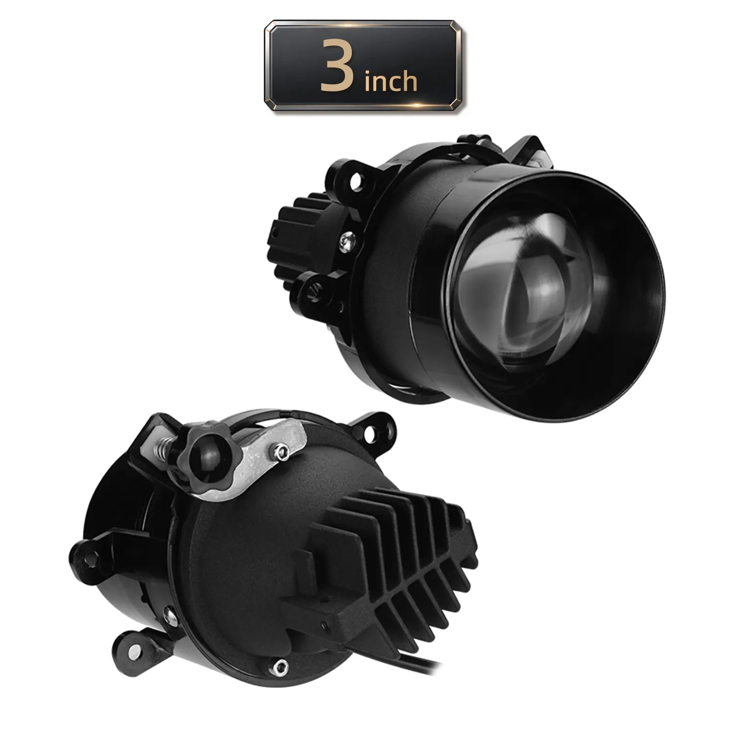 3 Inch Dual Color LED Projector Lens Fog Light J05