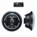 7 Inch Jeep Dual-color LED Round Headlight C256