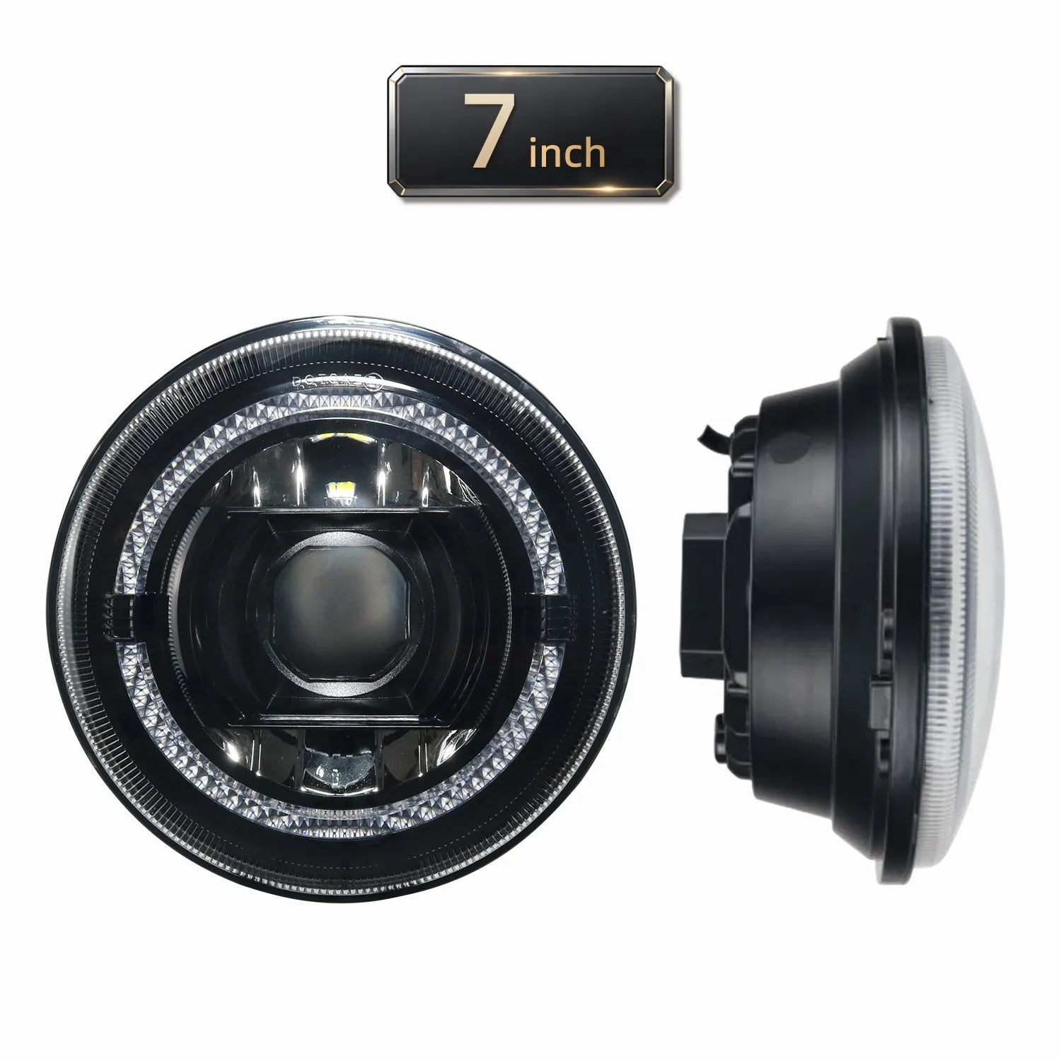 7 Inch Jeep Dual-color LED Round Headlight C256
