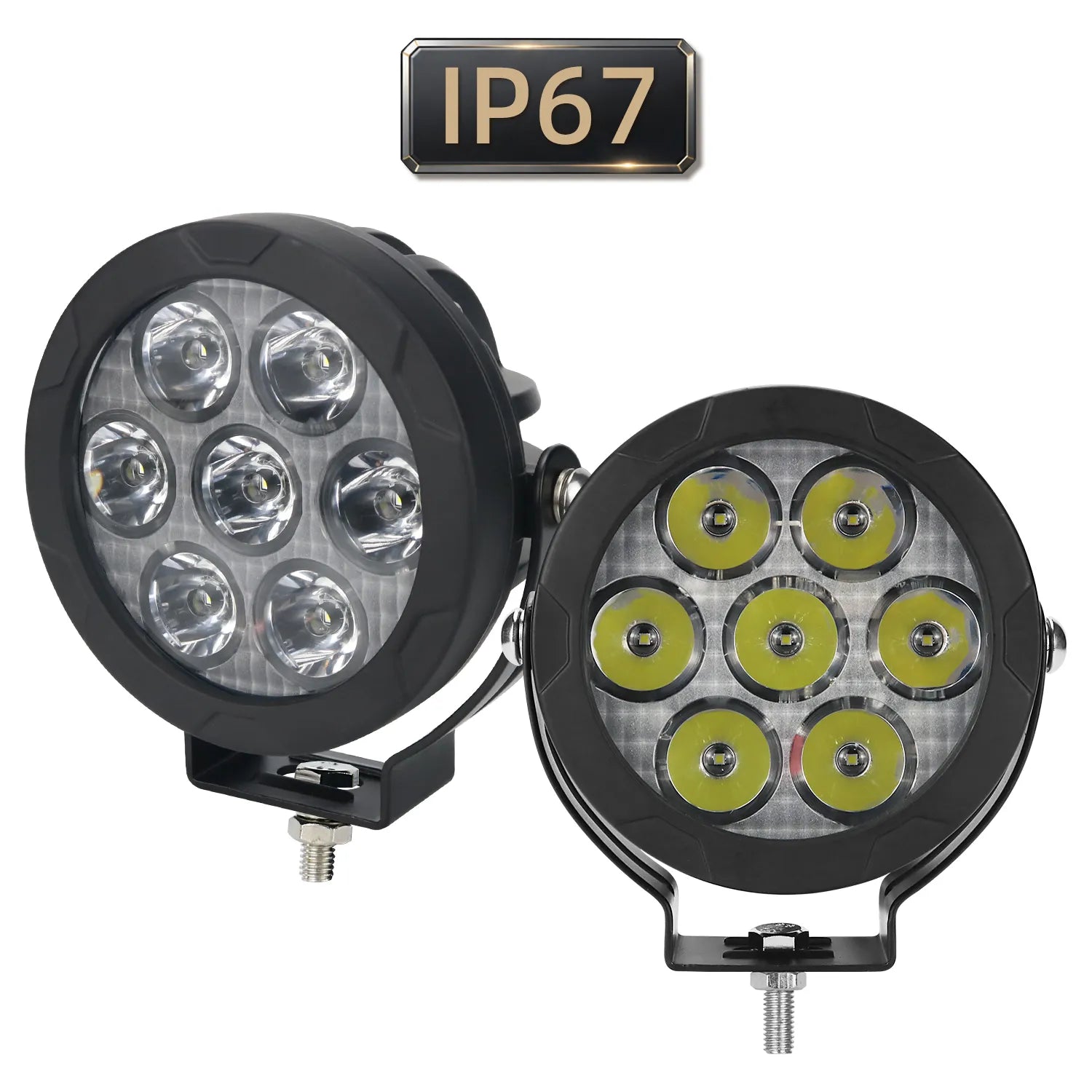 Waterproof Round 7‑LED Off‑Road Spot Light P51