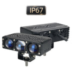 Triple-Lens Black LED Driving Light S103