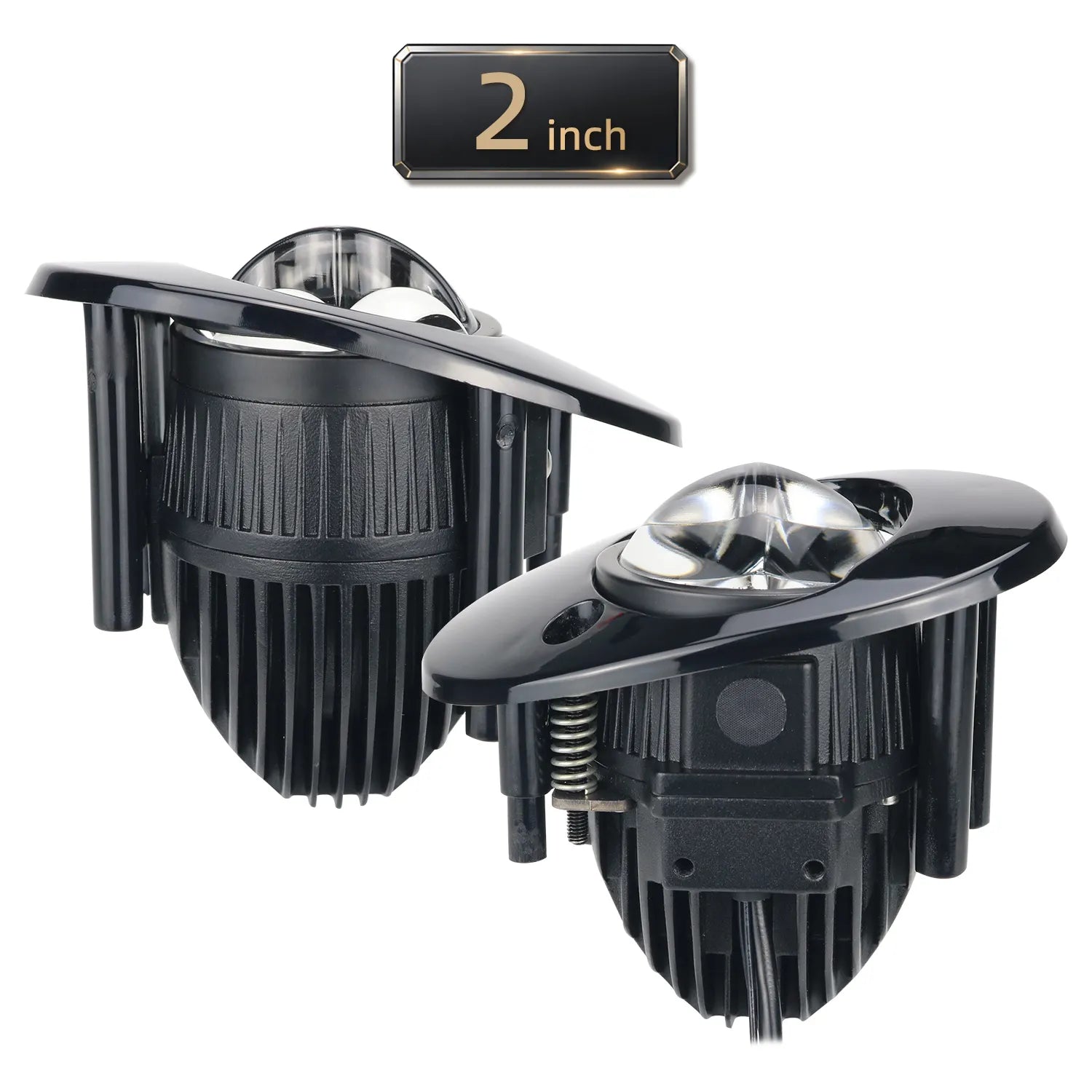 2 Inch Black Oval Dual Lens LED Fog Light J37-Laser