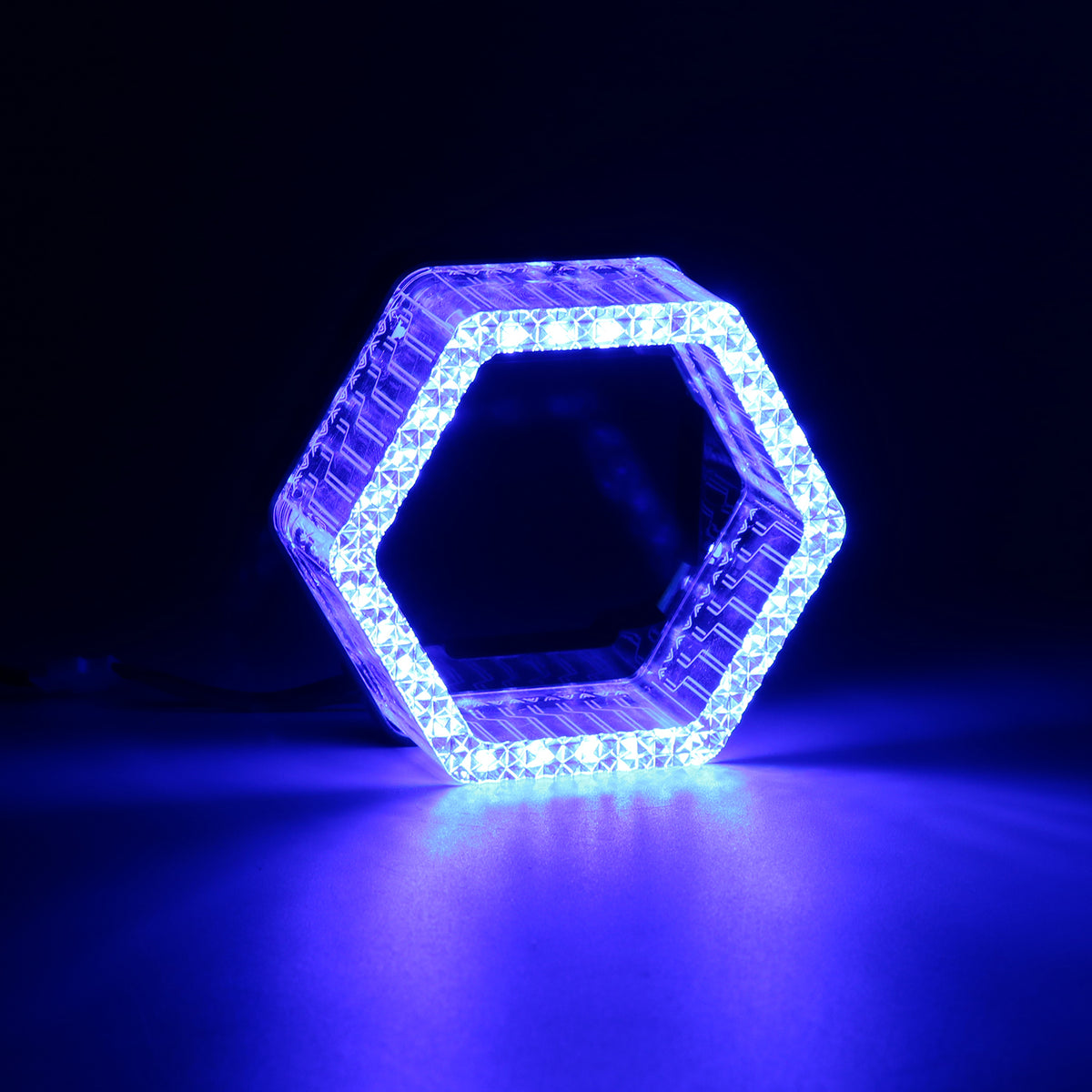 1.5Inch Hexagon RGB LED Halo DRL Shroud R23