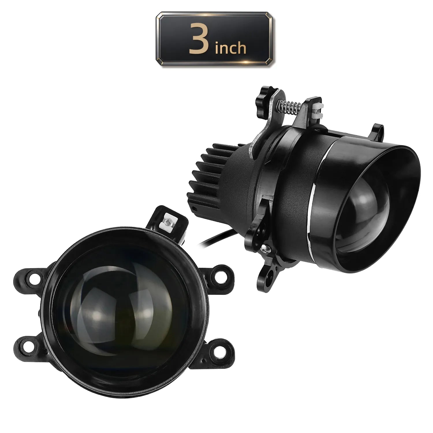 3 Inch Dual Color LED Projector Lens Fog Light J05