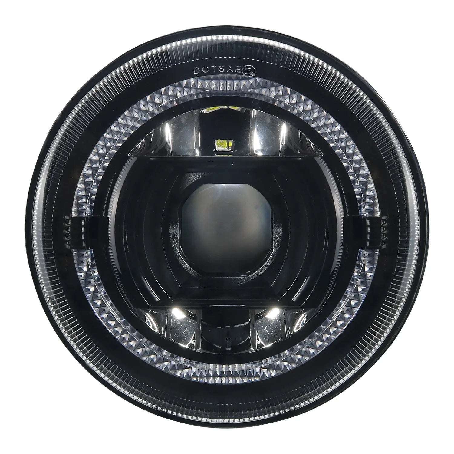 7 Inch Jeep Dual-color LED Round Headlight C256