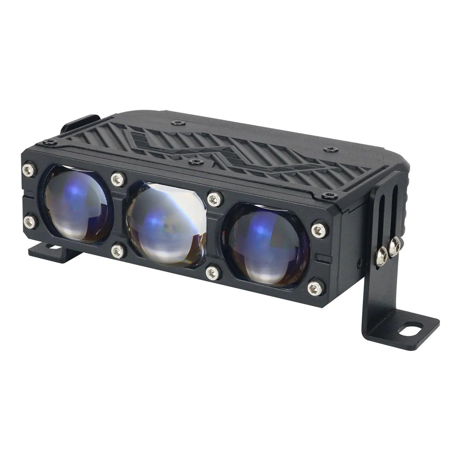 Triple-Lens Black LED Driving Light S103
