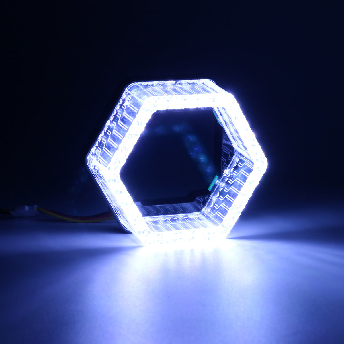 1.5Inch Hexagon RGB LED Halo DRL Shroud R23