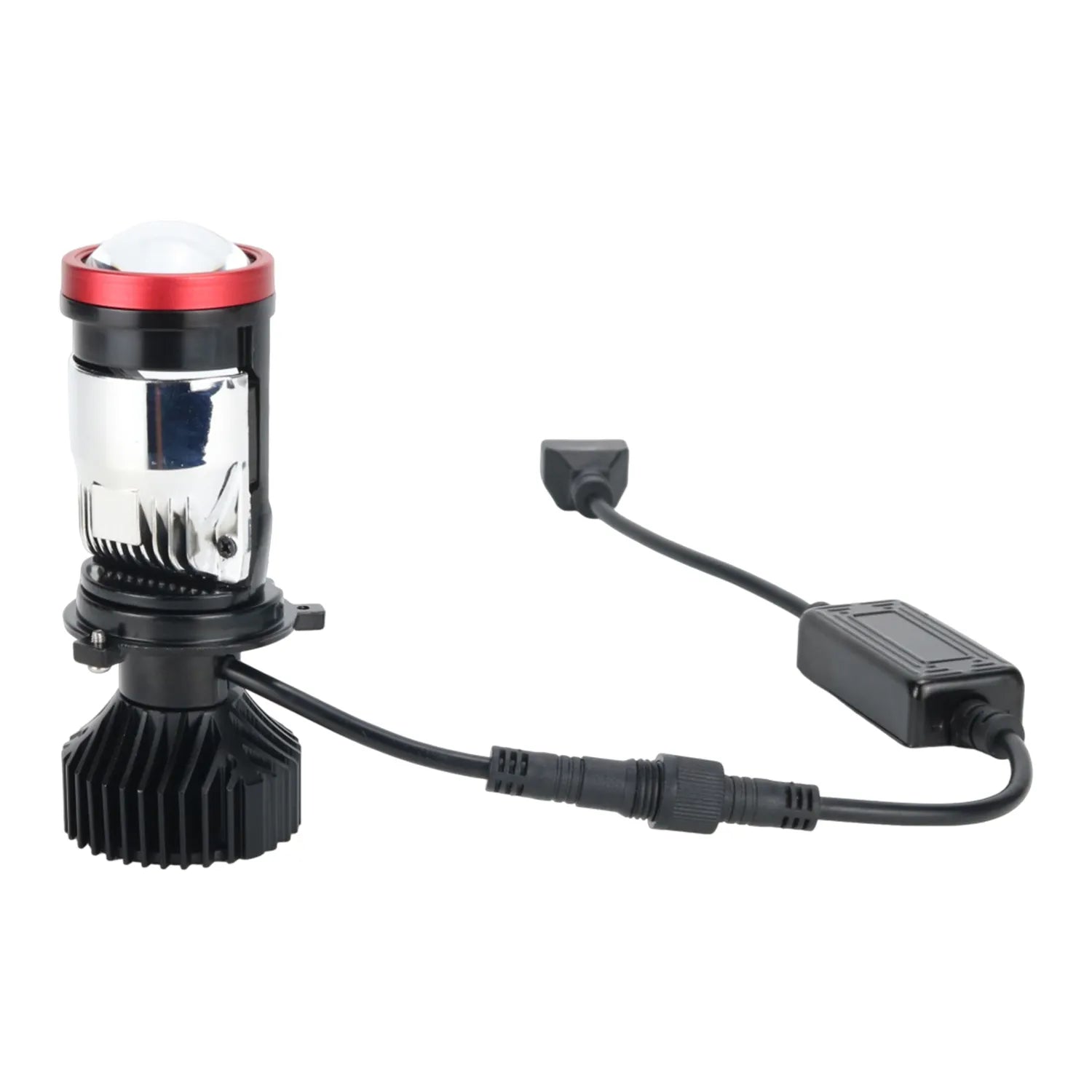 Red Mini Bi LED Projector Headlight H16